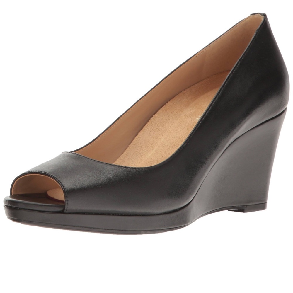 Naturalizer Olivia Wedge Peep Toe Pump, NWOB